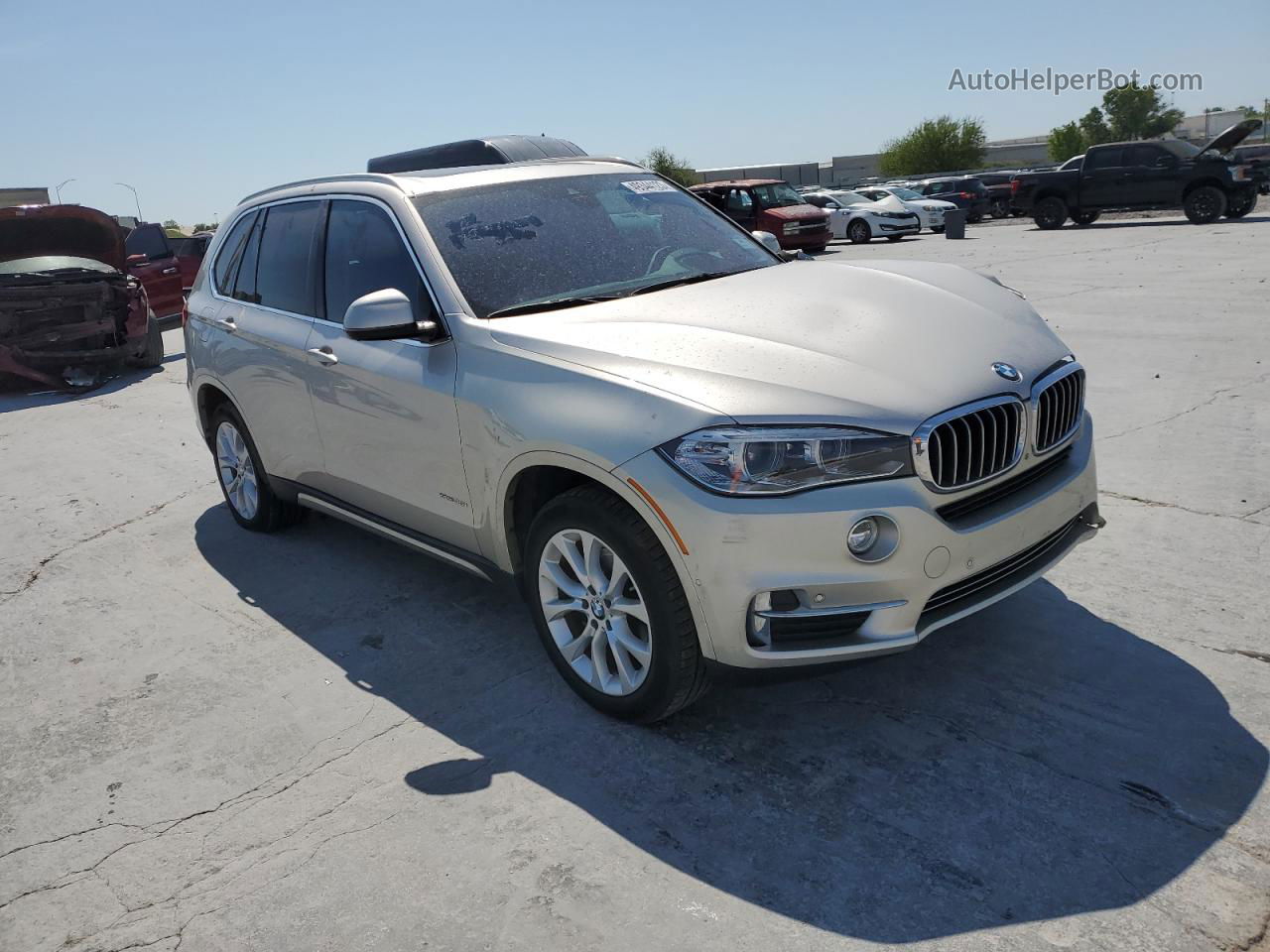 2014 Bmw X5 Xdrive35i Beige vin: 5UXKR0C52E0K49461