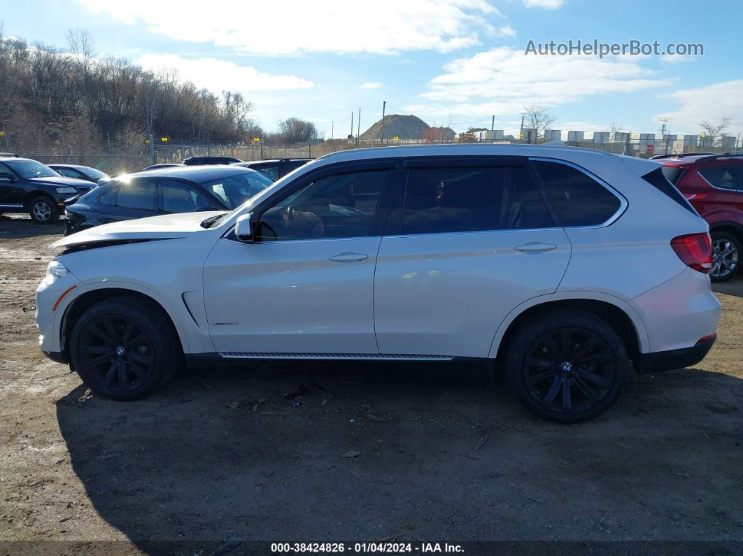 2014 Bmw X5 Xdrive35i White vin: 5UXKR0C52E0K50318