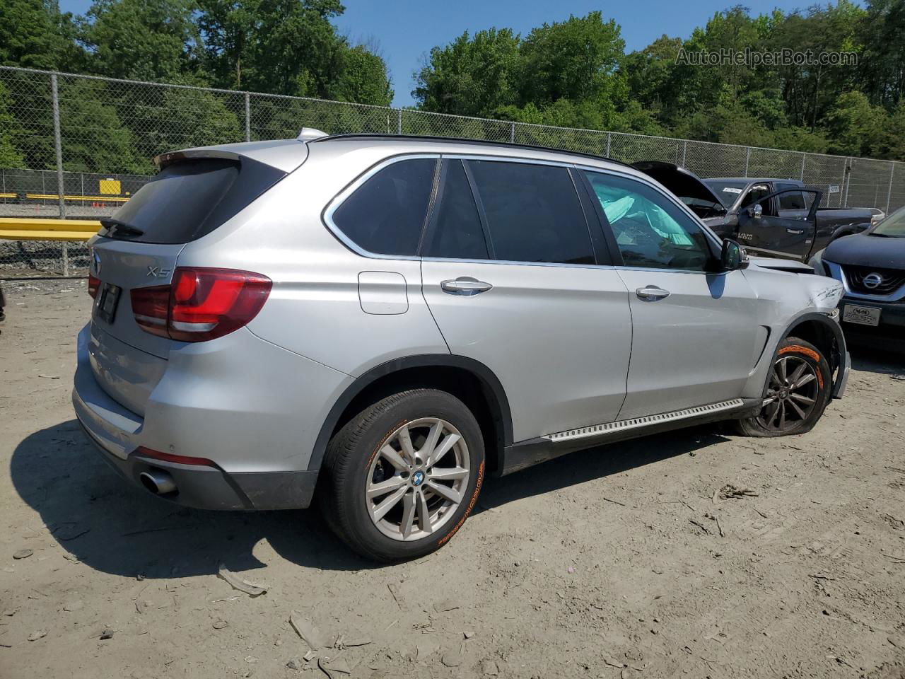 2014 Bmw X5 Xdrive35i Silver vin: 5UXKR0C52E0K50402