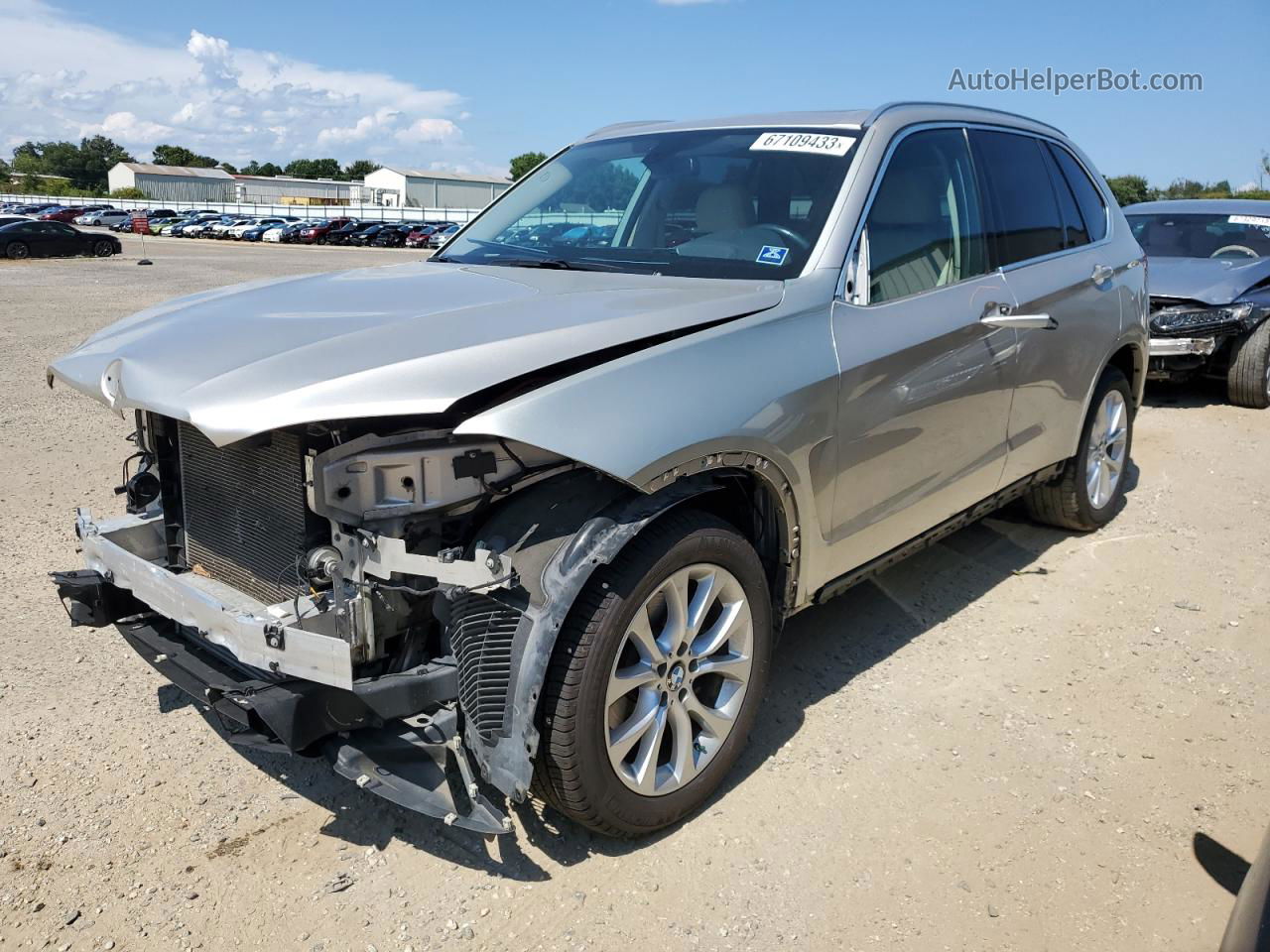 2015 Bmw X5 Xdrive35i Золотой vin: 5UXKR0C52F0K63331