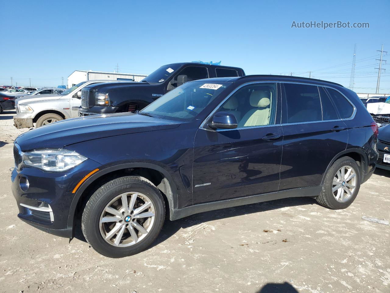 2015 Bmw X5 Xdrive35i Blue vin: 5UXKR0C52F0P12457