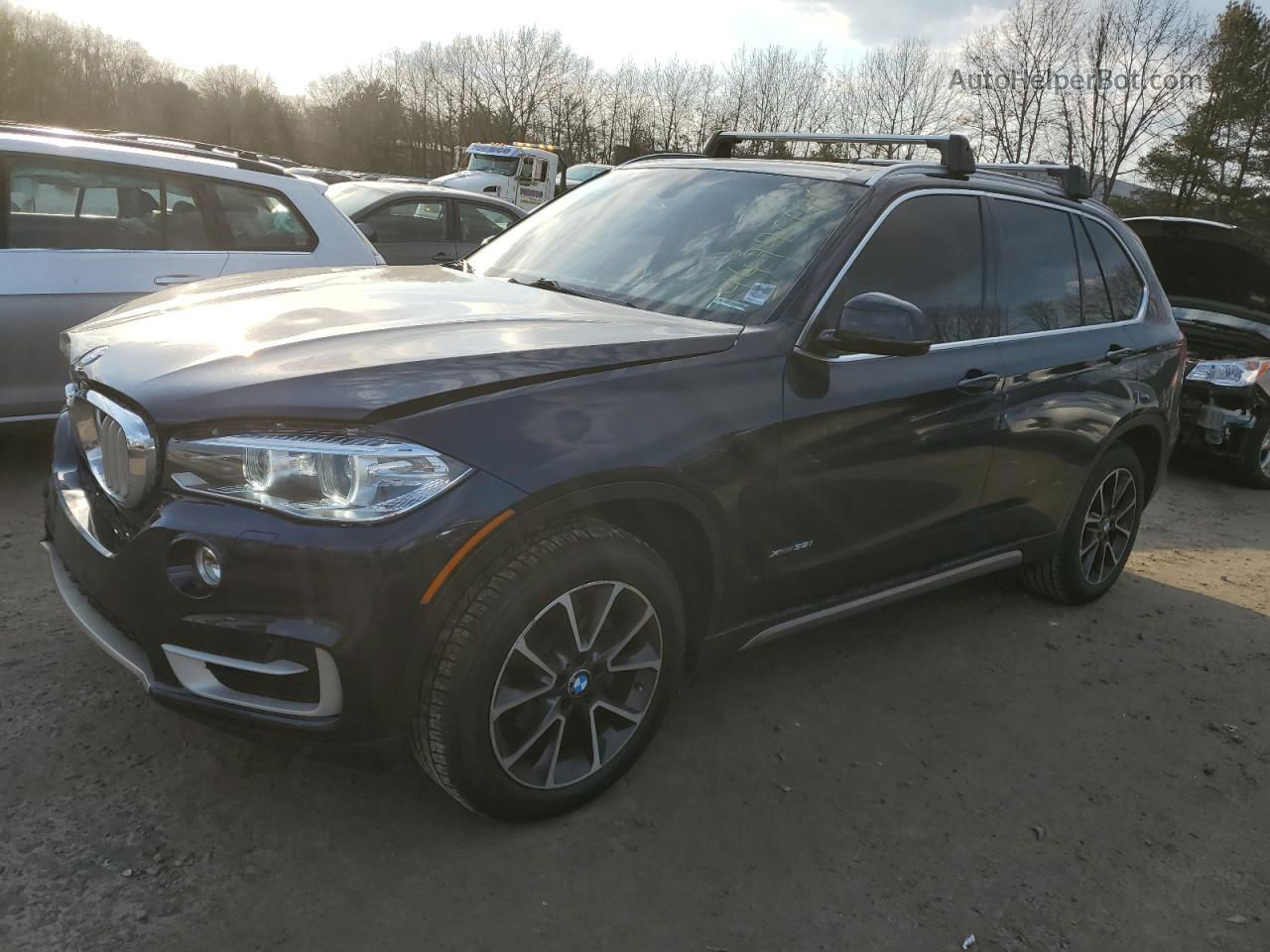 2015 Bmw X5 Xdrive35i Blue vin: 5UXKR0C52F0P15732