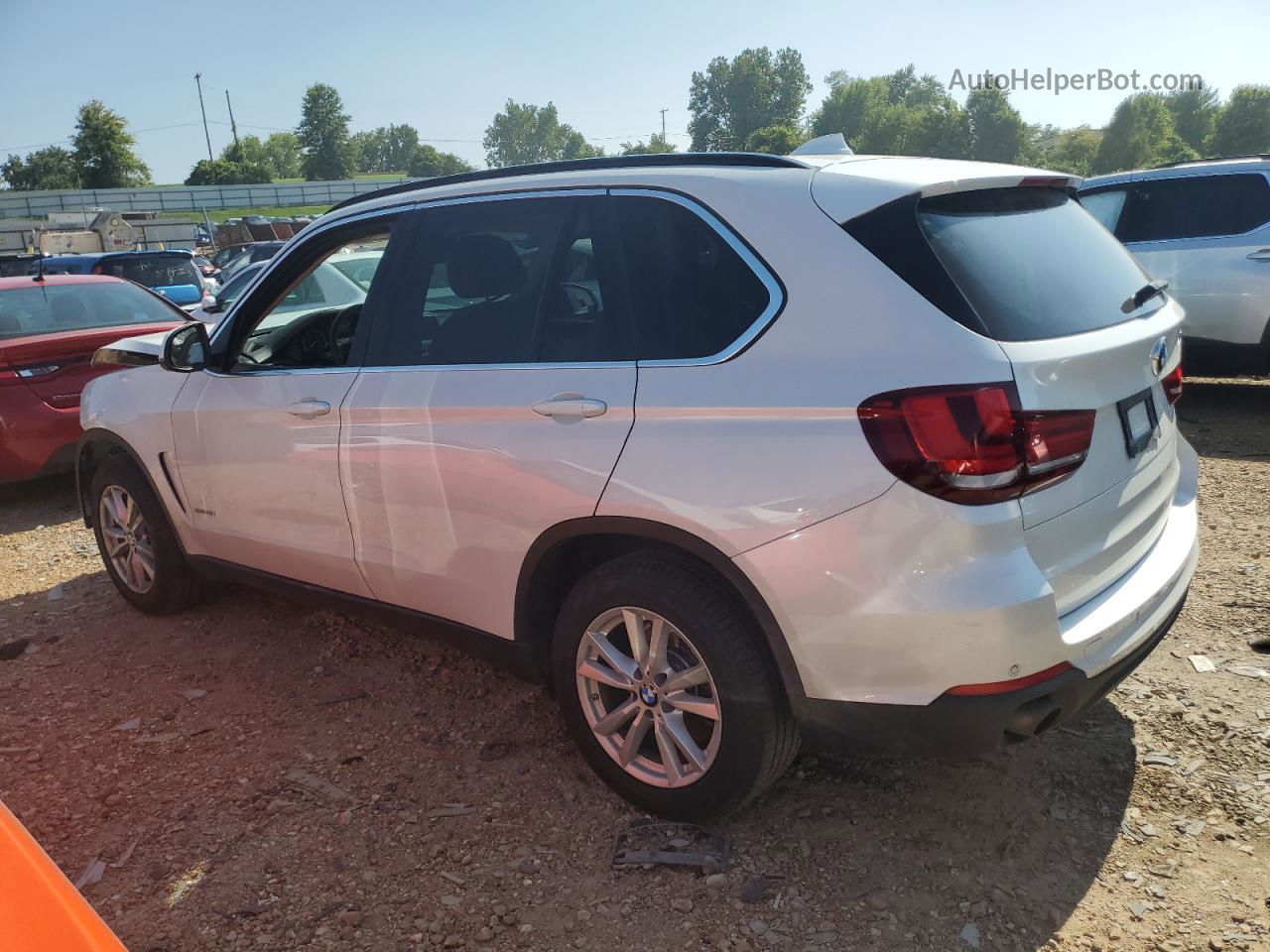 2014 Bmw X5 Xdrive35i White vin: 5UXKR0C53E0H16616