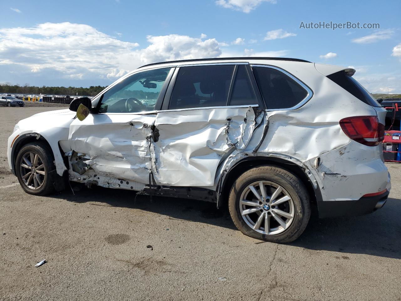 2014 Bmw X5 Xdrive35i White vin: 5UXKR0C53E0H22299