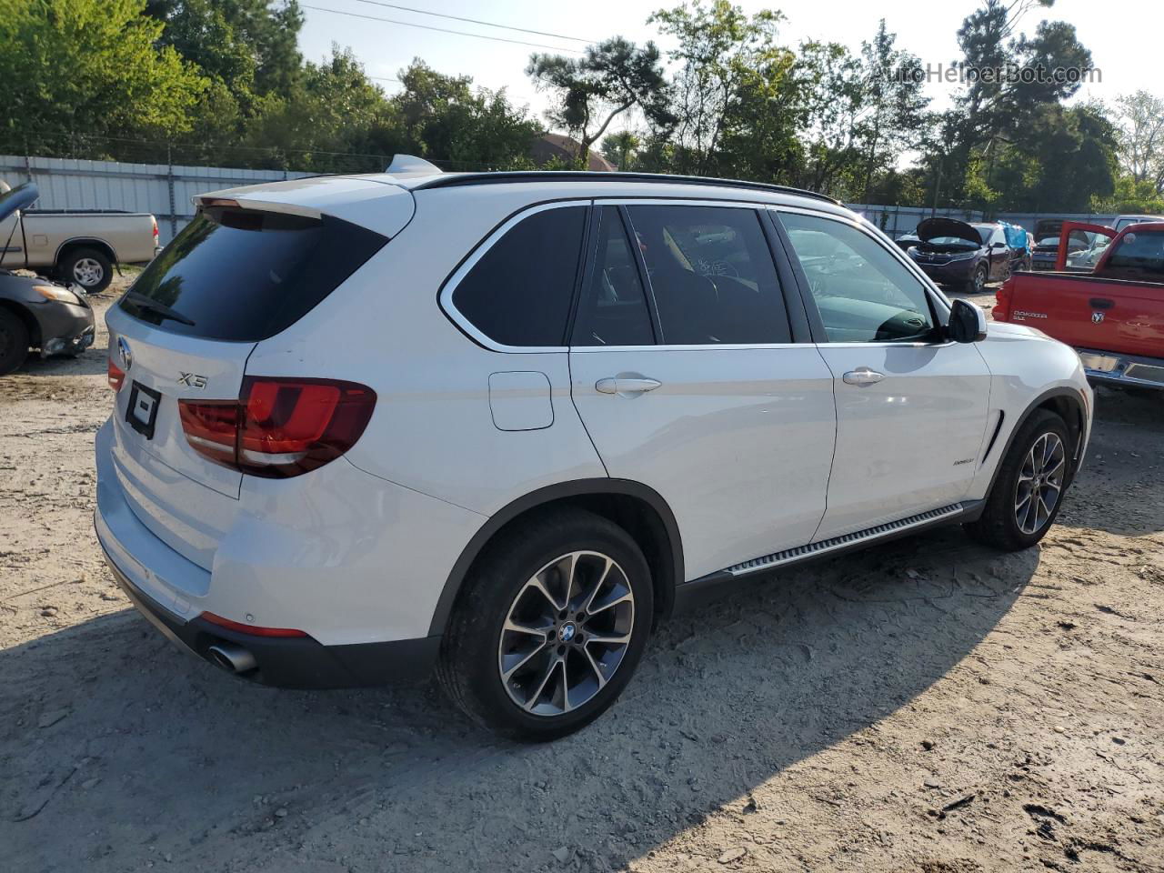 2014 Bmw X5 Xdrive35i White vin: 5UXKR0C53E0H26210