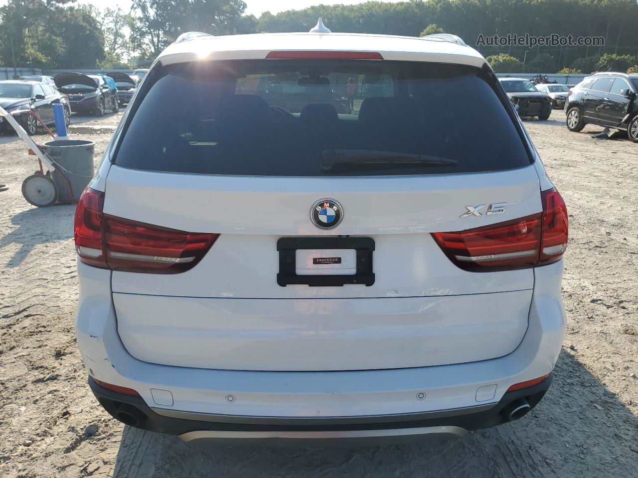 2014 Bmw X5 Xdrive35i White vin: 5UXKR0C53E0H26210