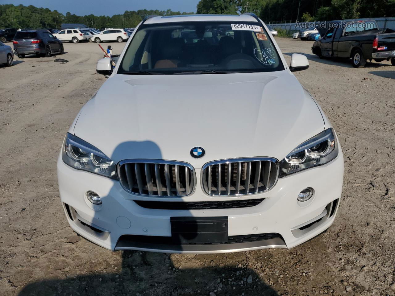 2014 Bmw X5 Xdrive35i White vin: 5UXKR0C53E0H26210