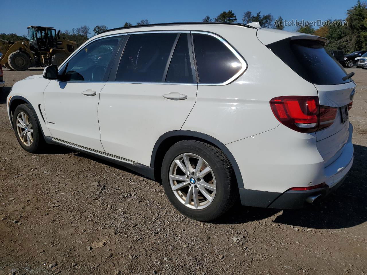 2014 Bmw X5 Xdrive35i White vin: 5UXKR0C53E0K49095