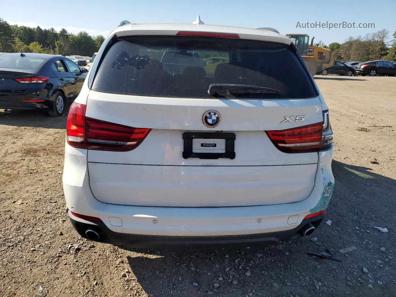 2014 Bmw X5 Xdrive35i White vin: 5UXKR0C53E0K49095