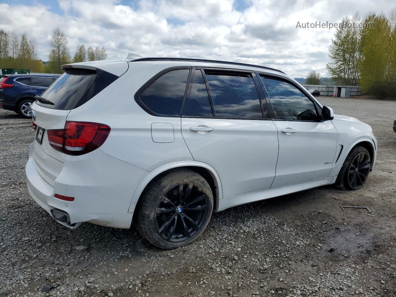 2015 Bmw X5 Xdrive35i White vin: 5UXKR0C53F0K53147