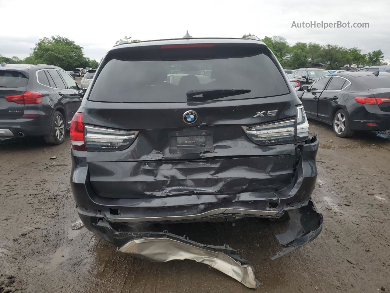 2015 Bmw X5 Xdrive35i Серый vin: 5UXKR0C53F0K57683