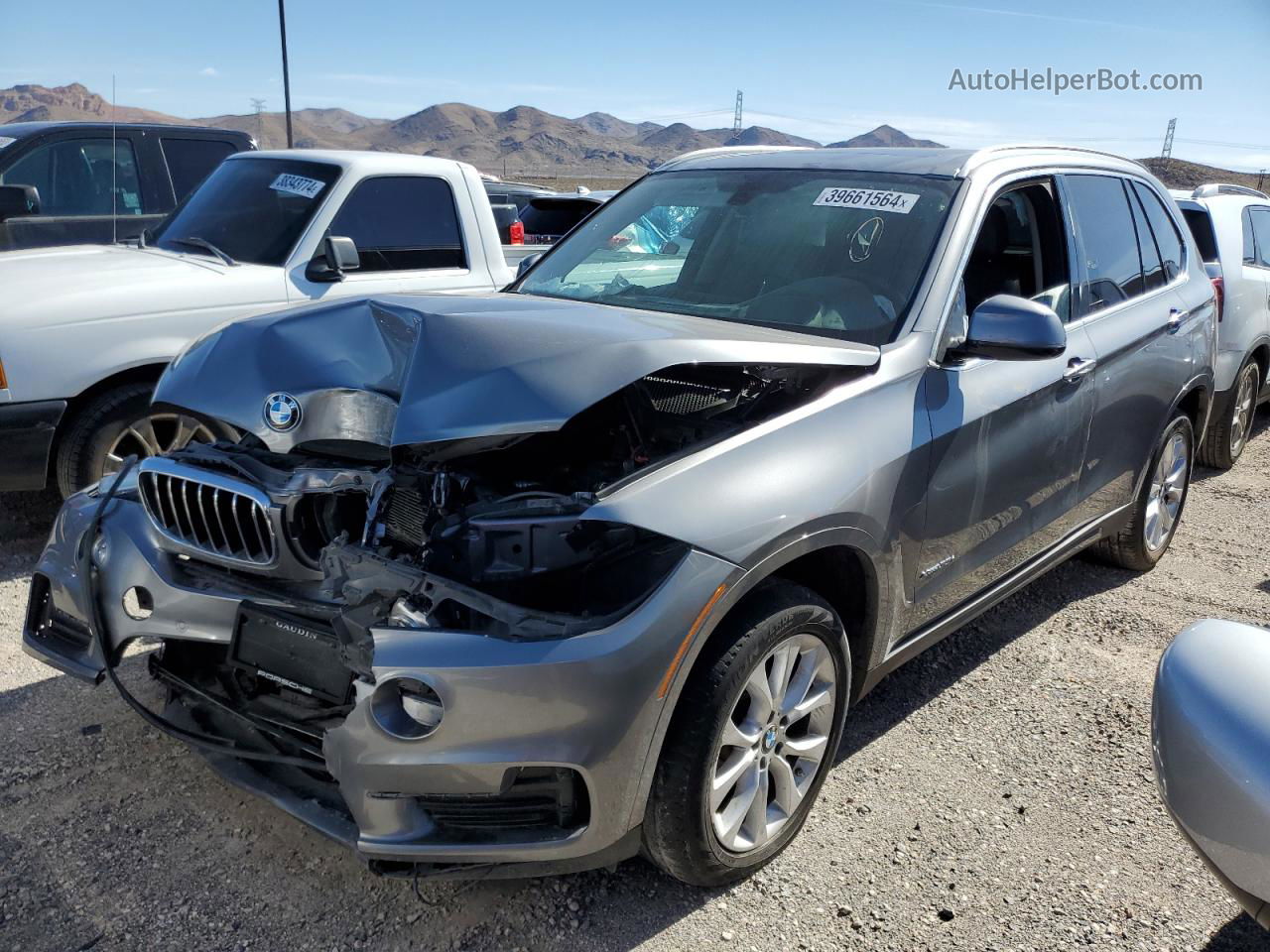 2015 Bmw X5 Xdrive35i Gray vin: 5UXKR0C53F0K59319