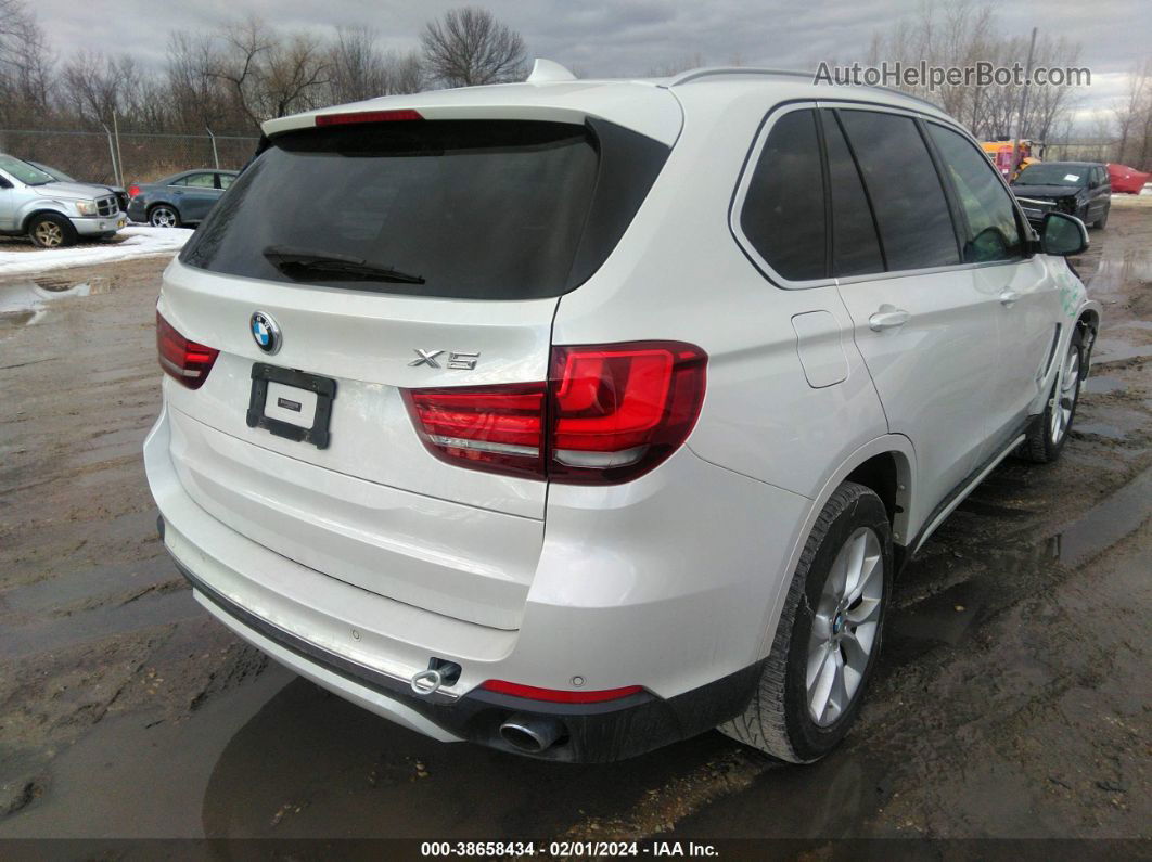 2015 Bmw X5 Xdrive35i White vin: 5UXKR0C53F0K60485