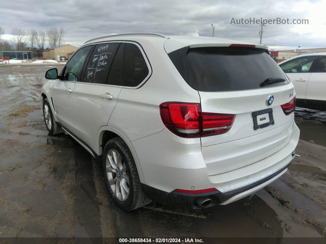 2015 Bmw X5 Xdrive35i White vin: 5UXKR0C53F0K60485