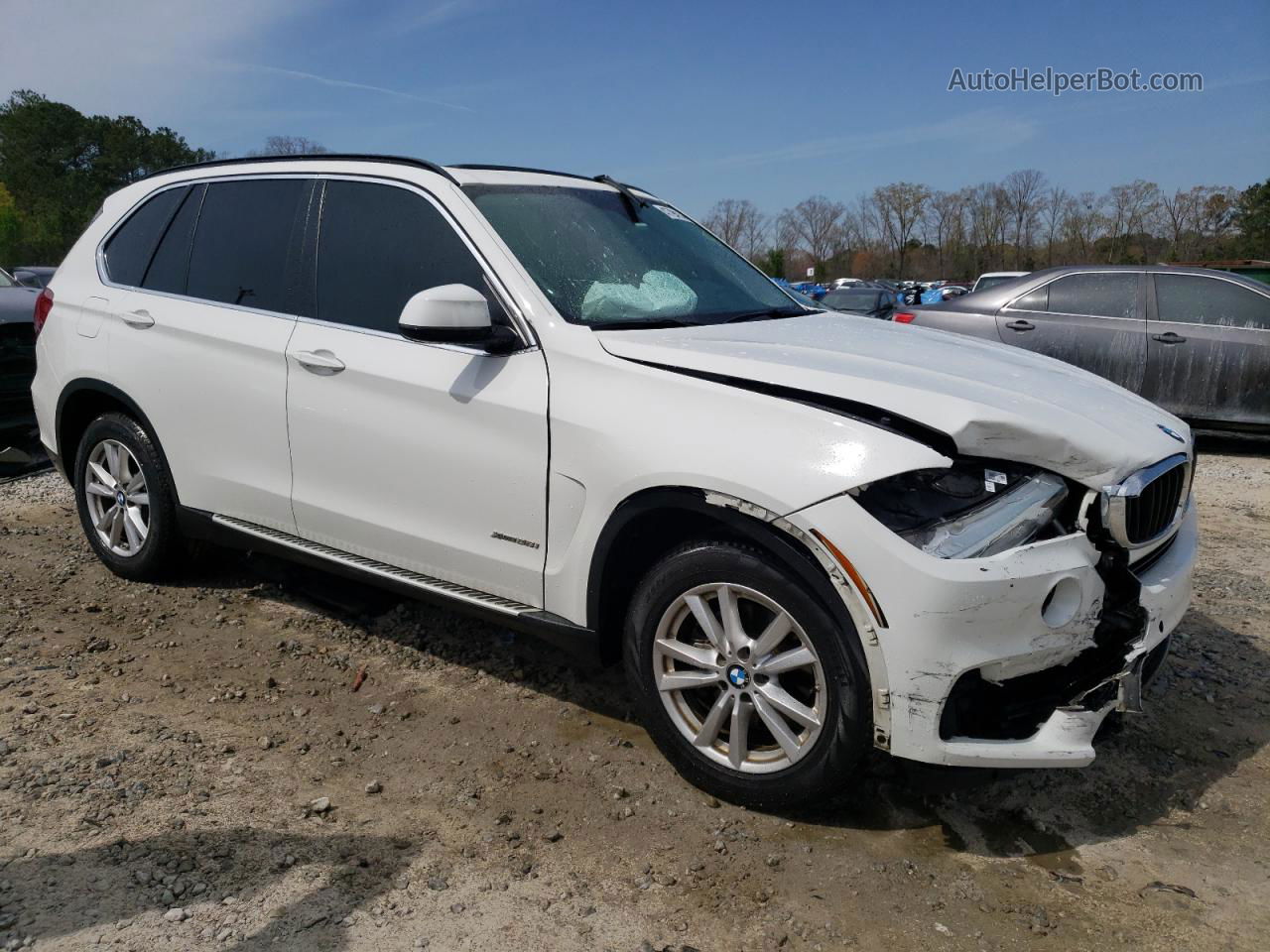 2015 Bmw X5 Xdrive35i White vin: 5UXKR0C53F0K60647