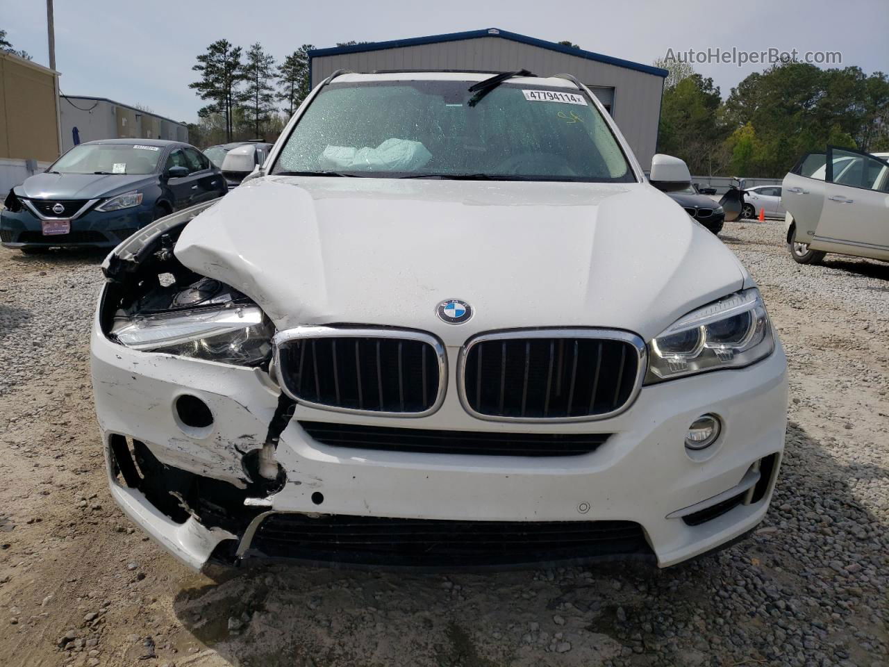 2015 Bmw X5 Xdrive35i White vin: 5UXKR0C53F0K60647