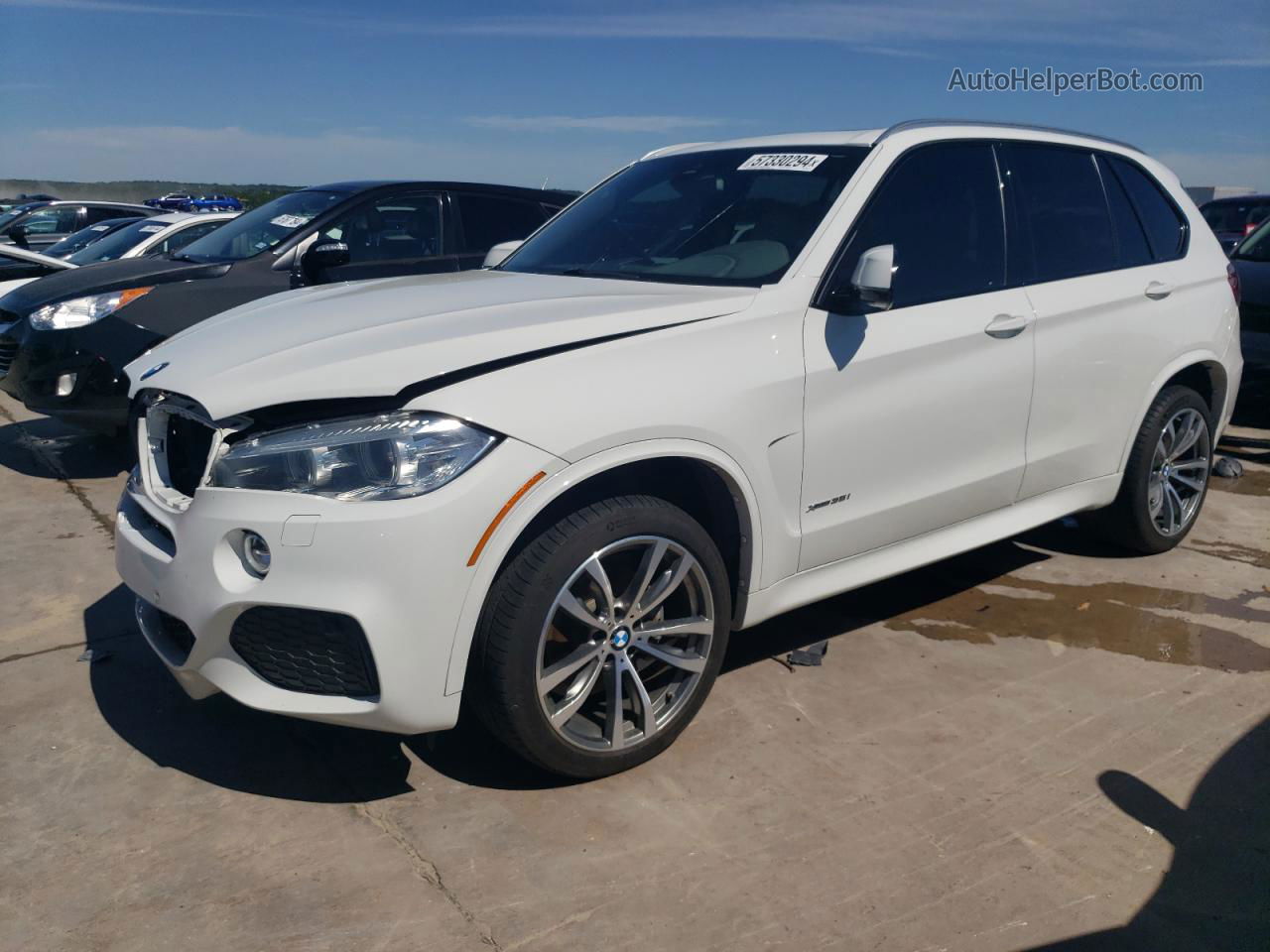 2015 Bmw X5 Xdrive35i White vin: 5UXKR0C53F0P04335