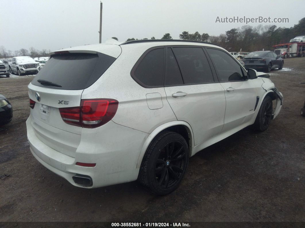 2015 Bmw X5 Xdrive35i White vin: 5UXKR0C53F0P05243