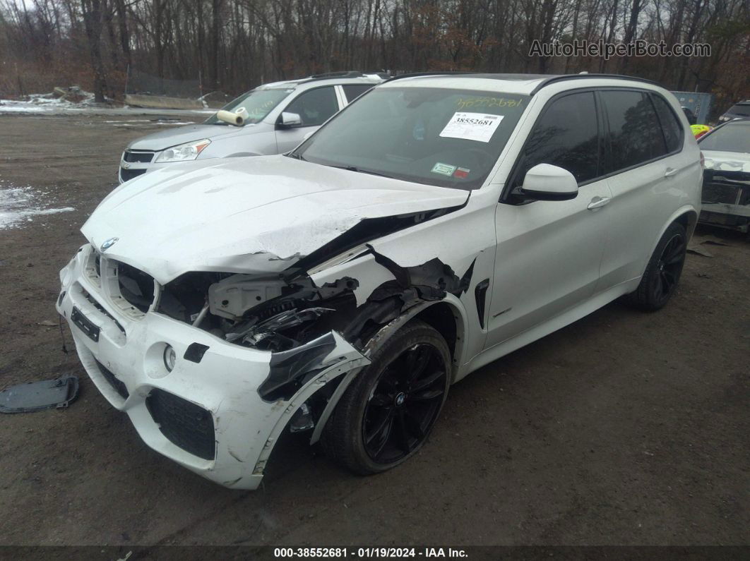 2015 Bmw X5 Xdrive35i White vin: 5UXKR0C53F0P05243