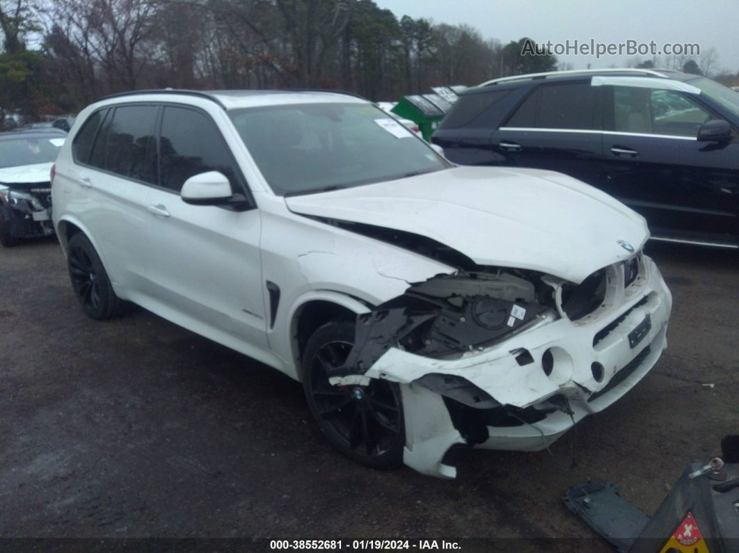 2015 Bmw X5 Xdrive35i White vin: 5UXKR0C53F0P05243