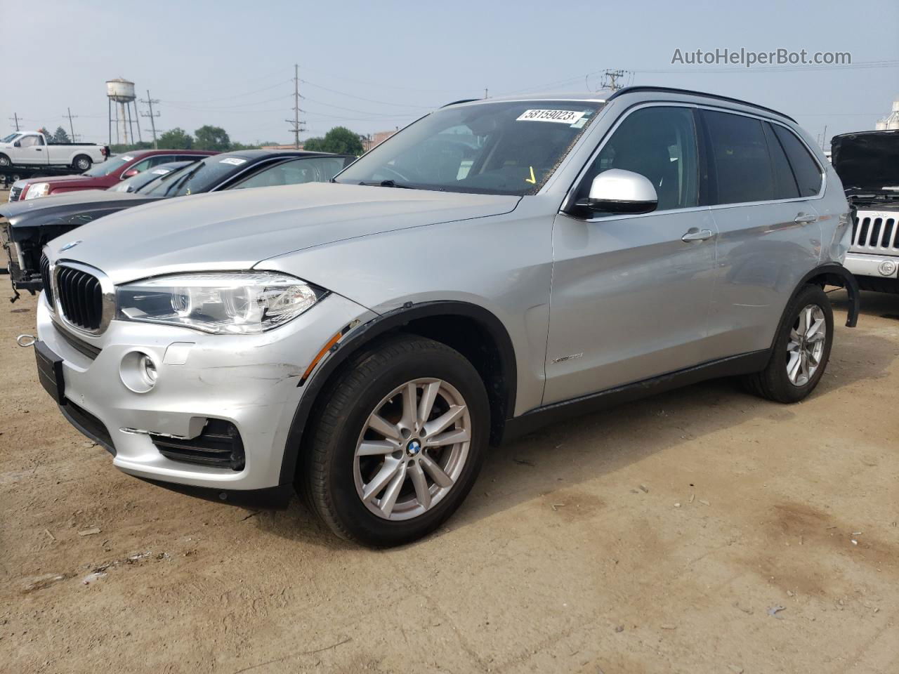 2015 Bmw X5 Xdrive35i Silver vin: 5UXKR0C53F0P06358