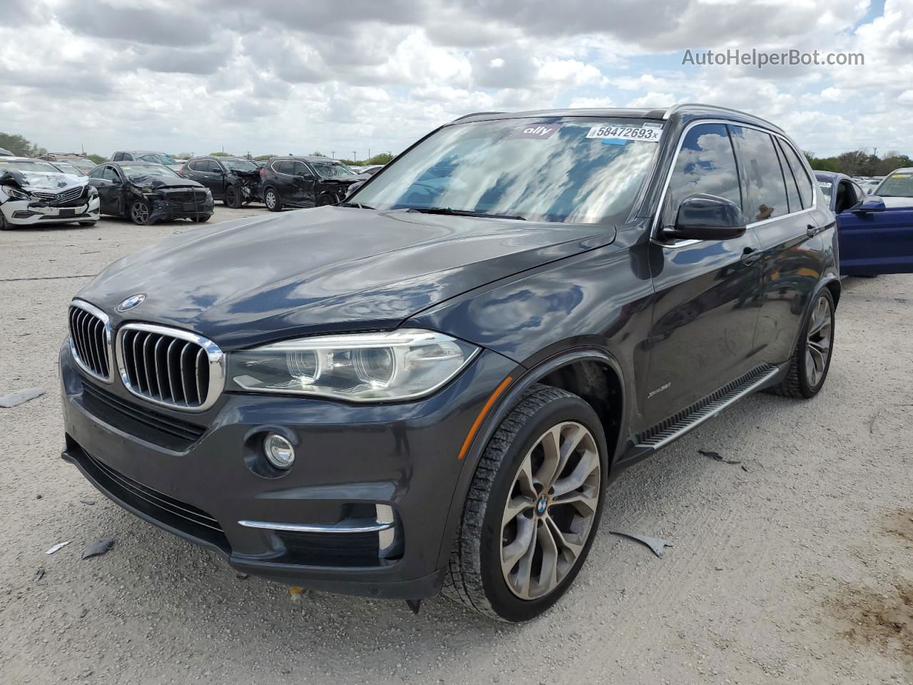 2015 Bmw X5 Xdrive35i Charcoal vin: 5UXKR0C53F0P06361