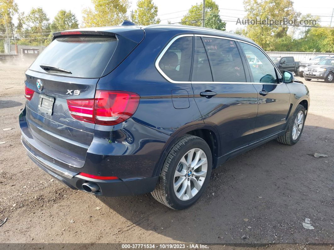 2015 Bmw X5 Xdrive35i Blue vin: 5UXKR0C53F0P07428