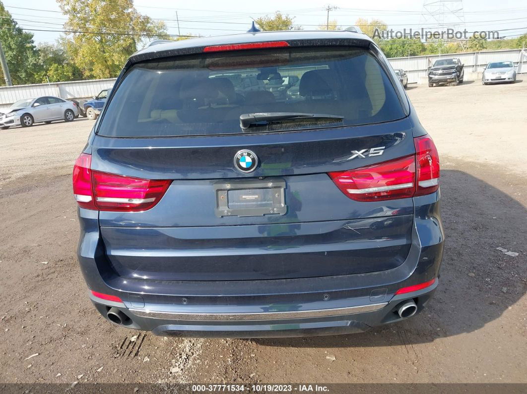 2015 Bmw X5 Xdrive35i Blue vin: 5UXKR0C53F0P07428