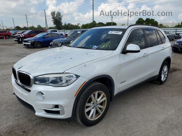 2015 Bmw X5 Xdrive35i White vin: 5UXKR0C53F0P09714