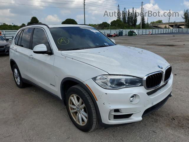 2015 Bmw X5 Xdrive35i White vin: 5UXKR0C53F0P09714