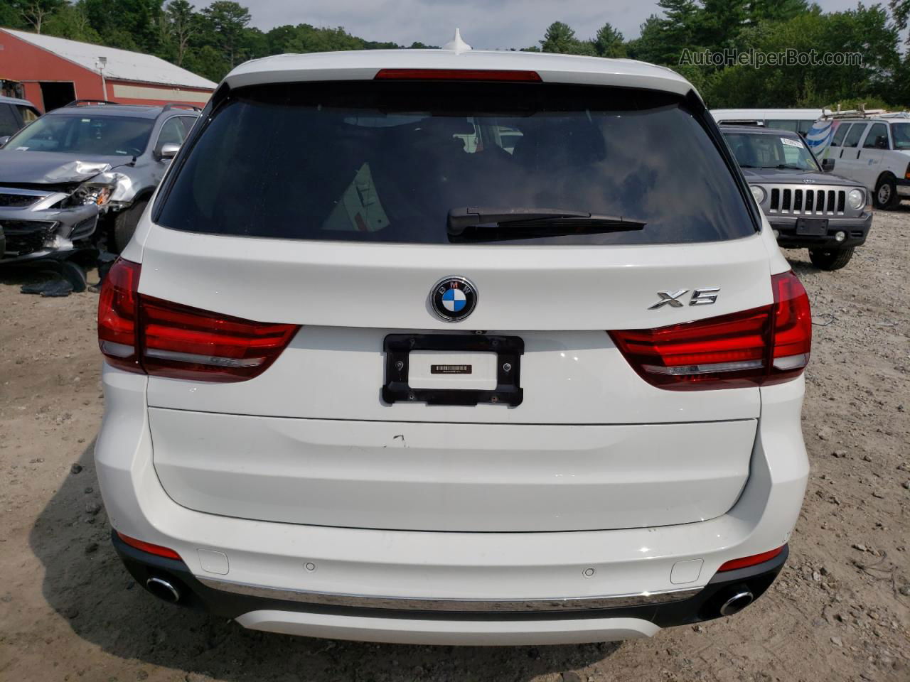 2015 Bmw X5 Xdrive35i White vin: 5UXKR0C53F0P12614