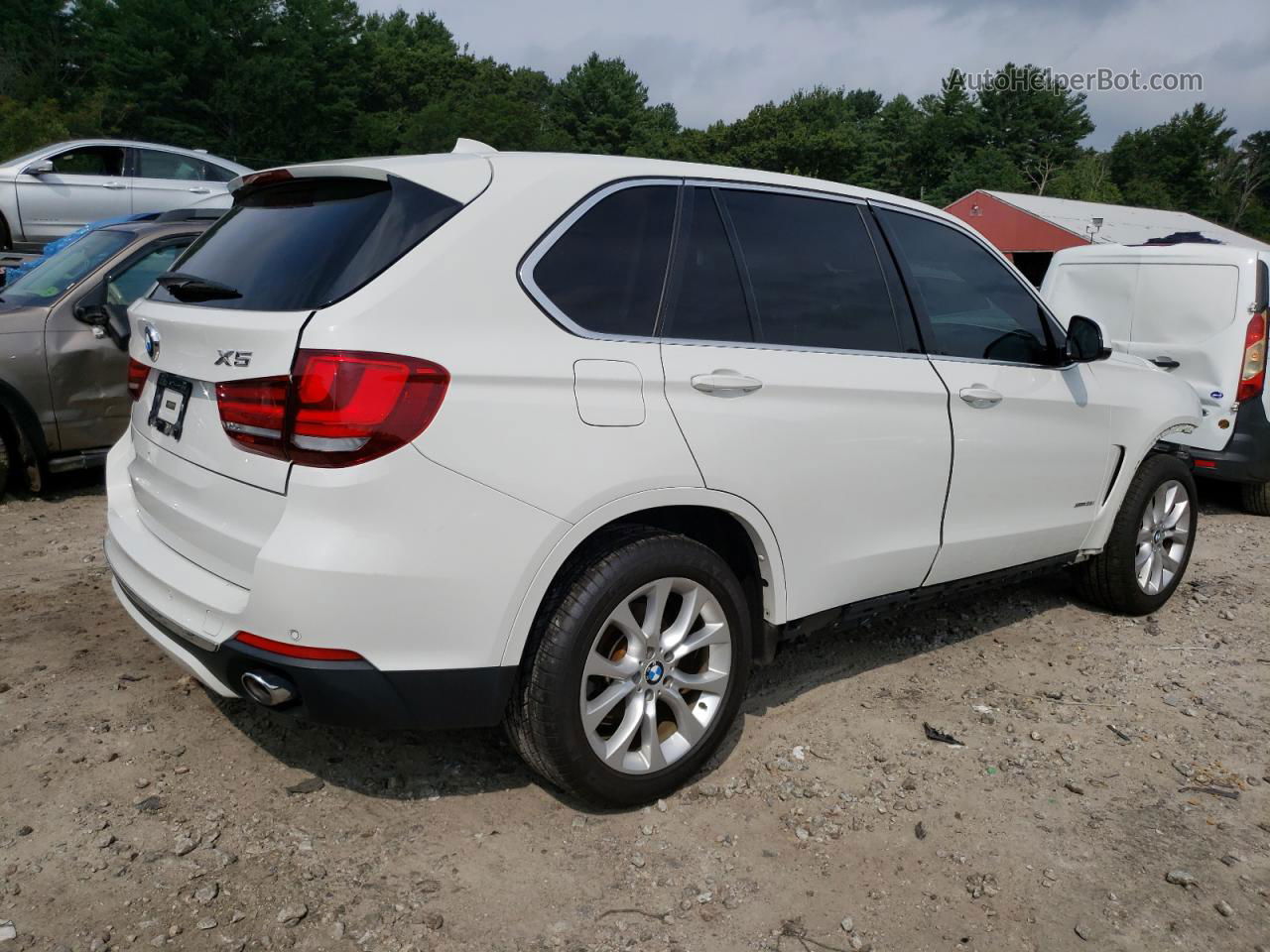 2015 Bmw X5 Xdrive35i White vin: 5UXKR0C53F0P12614