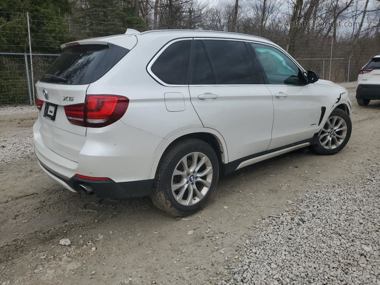 2014 Bmw X5 Xdrive35i White vin: 5UXKR0C54E0H25695