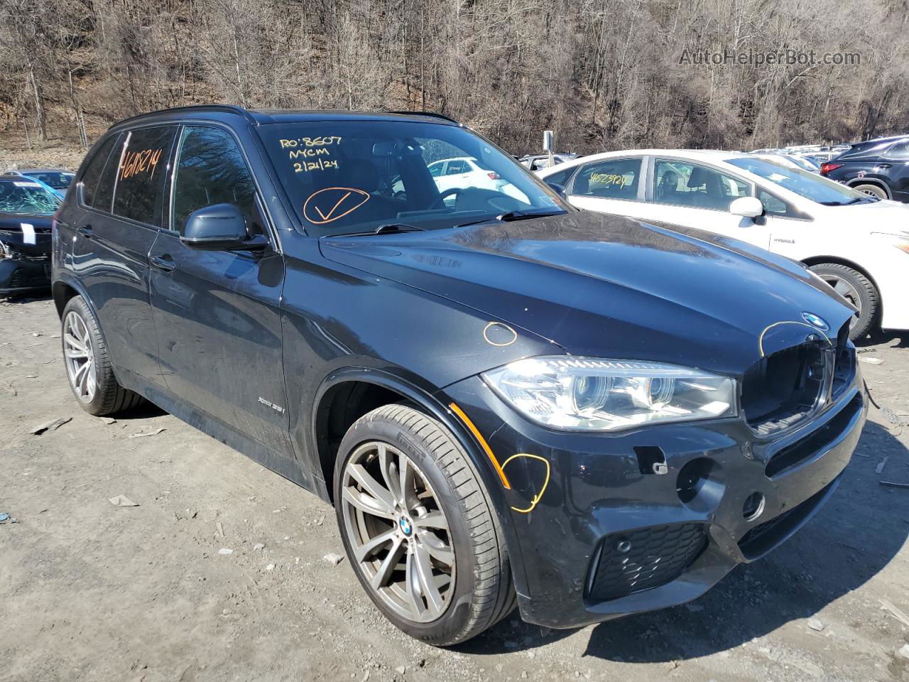 2014 Bmw X5 Xdrive35i Black vin: 5UXKR0C54E0K50160