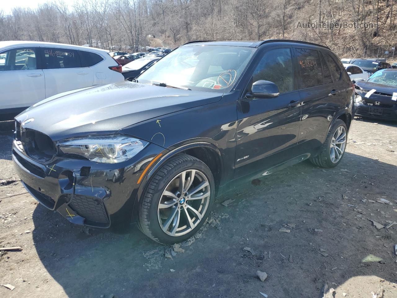 2014 Bmw X5 Xdrive35i Black vin: 5UXKR0C54E0K50160