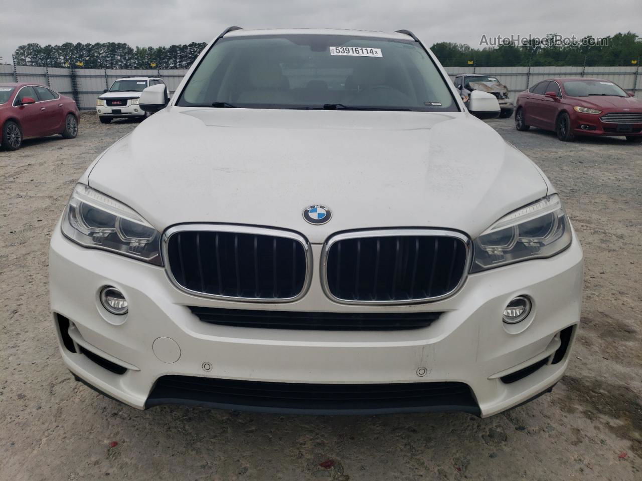 2015 Bmw X5 Xdrive35i White vin: 5UXKR0C54F0P03985