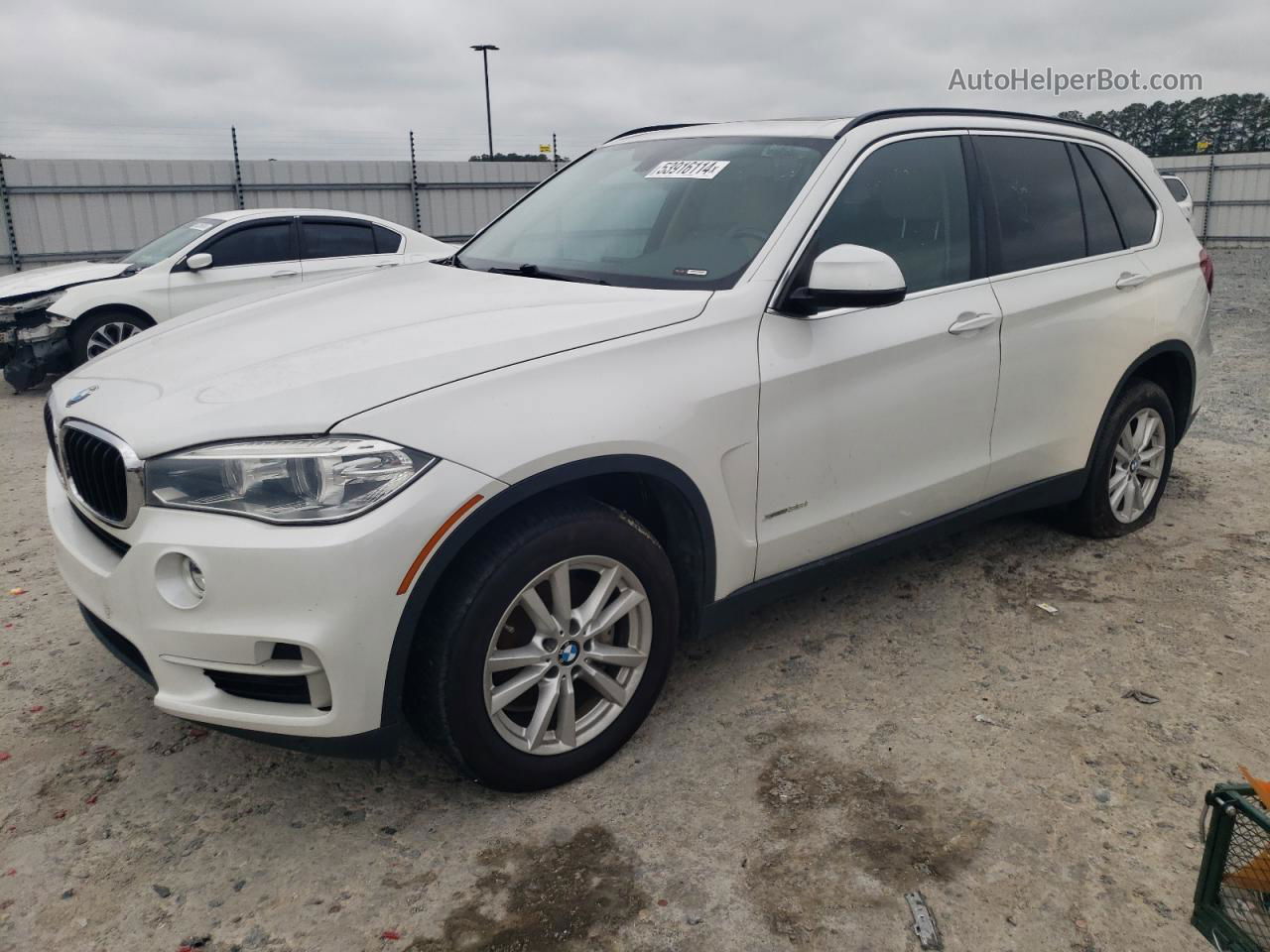 2015 Bmw X5 Xdrive35i White vin: 5UXKR0C54F0P03985