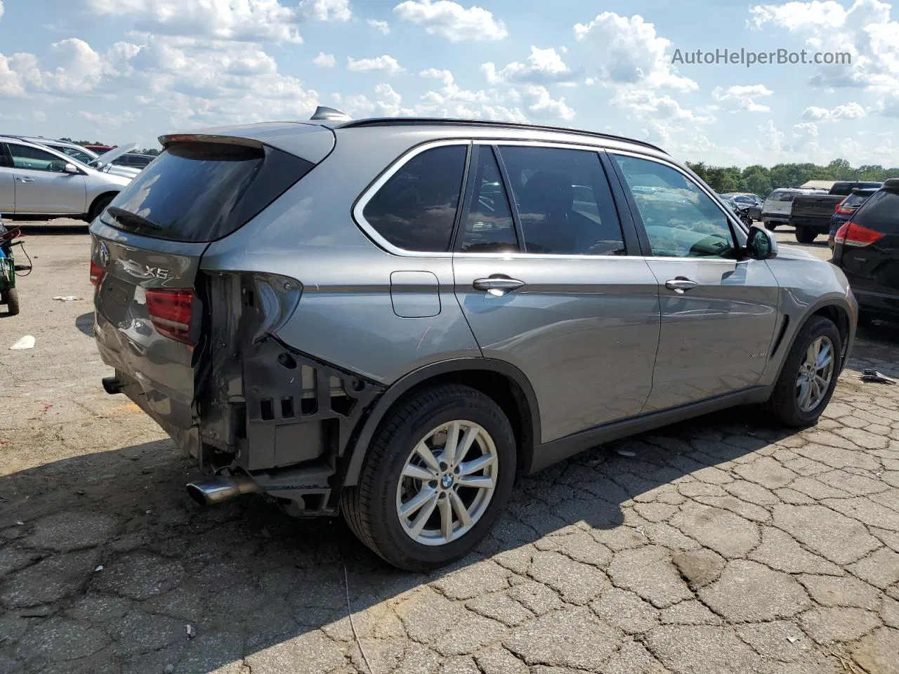 2015 Bmw X5 Xdrive35i Silver vin: 5UXKR0C54F0P08572