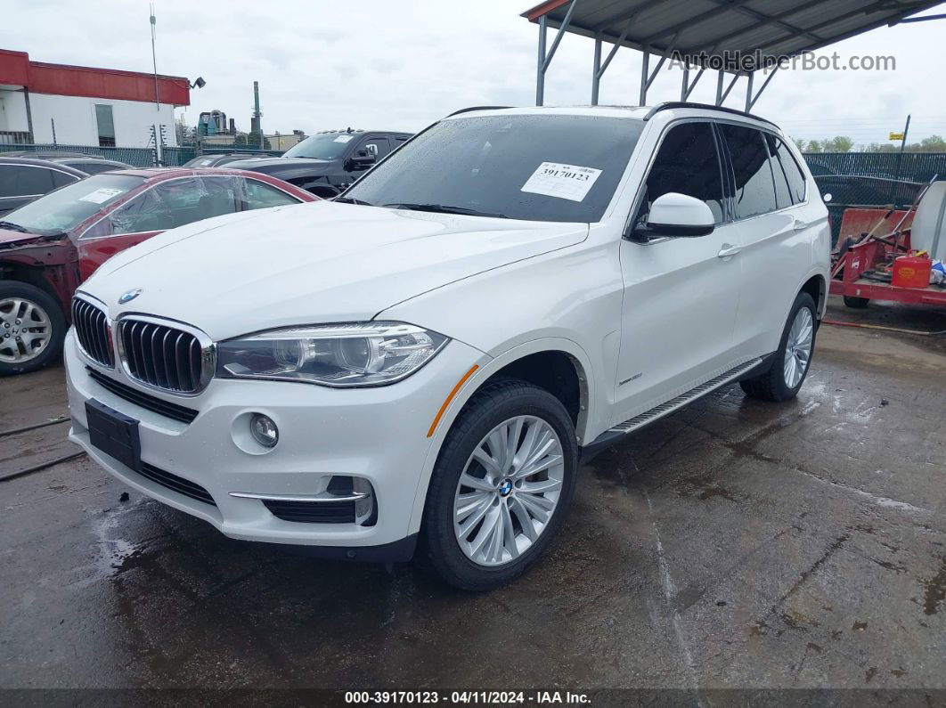 2015 Bmw X5 Xdrive35i White vin: 5UXKR0C54F0P11374