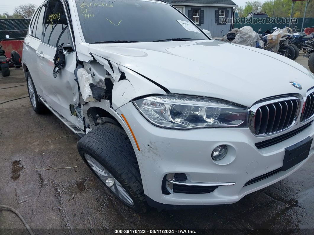 2015 Bmw X5 Xdrive35i White vin: 5UXKR0C54F0P11374