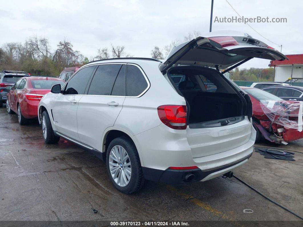 2015 Bmw X5 Xdrive35i White vin: 5UXKR0C54F0P11374