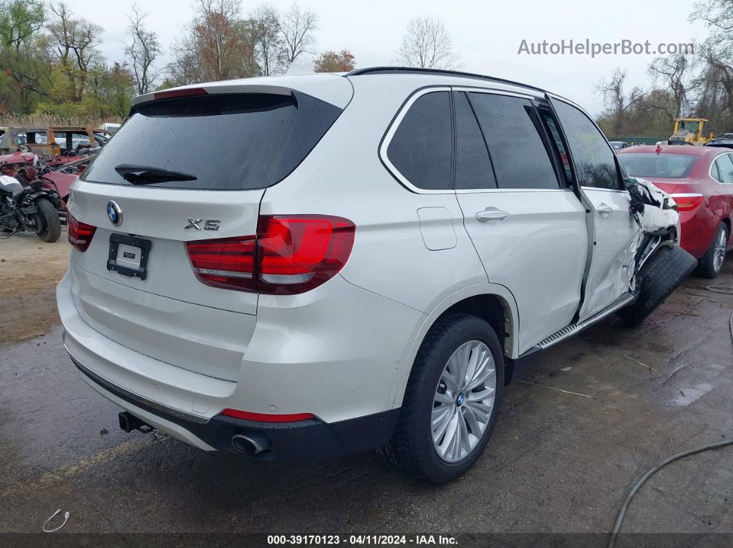 2015 Bmw X5 Xdrive35i White vin: 5UXKR0C54F0P11374