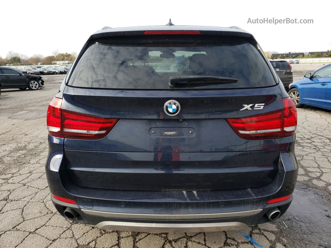 2015 Bmw X5 Xdrive35i Blue vin: 5UXKR0C54F0P11844