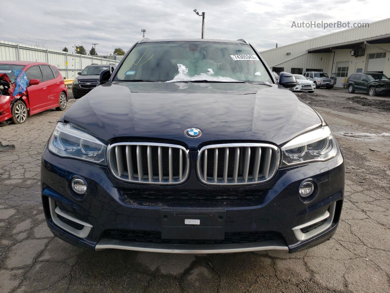 2015 Bmw X5 Xdrive35i Blue vin: 5UXKR0C54F0P11844