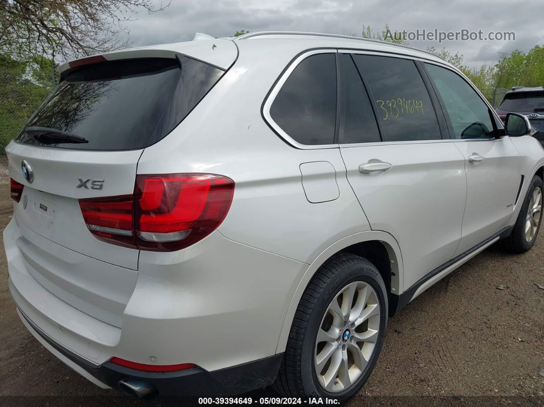 2014 Bmw X5 Xdrive35i White vin: 5UXKR0C55E0C24539