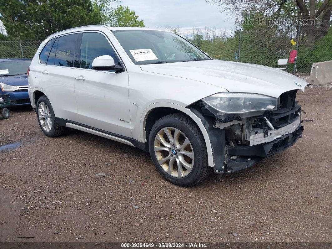 2014 Bmw X5 Xdrive35i White vin: 5UXKR0C55E0C24539