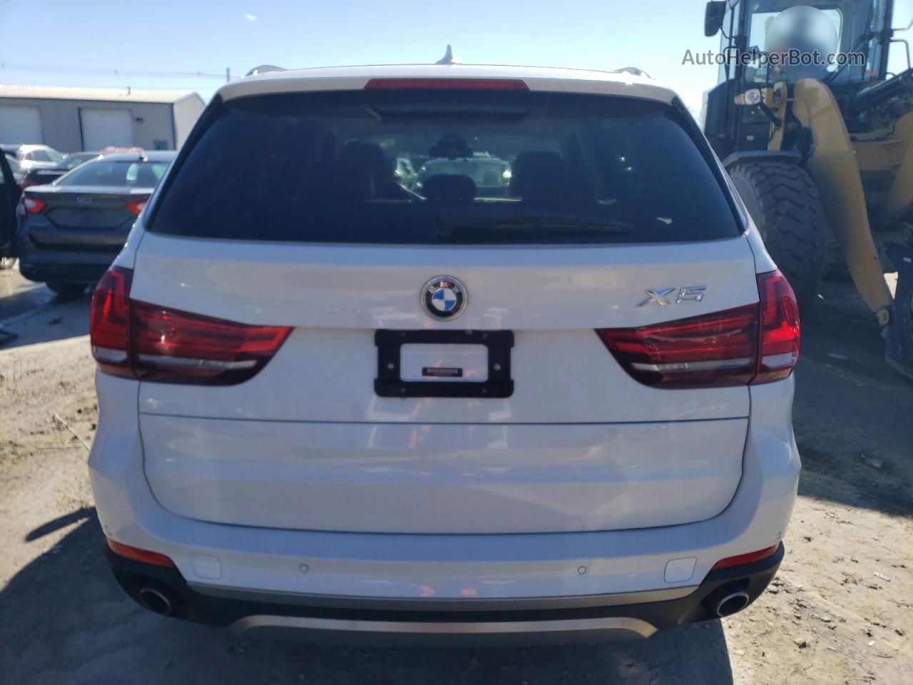 2014 Bmw X5 Xdrive35i White vin: 5UXKR0C55E0H15709