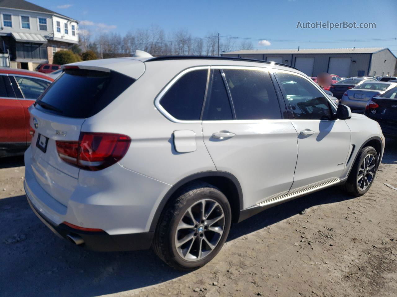 2014 Bmw X5 Xdrive35i White vin: 5UXKR0C55E0H15709