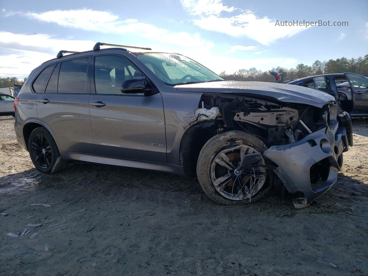 2014 Bmw X5 Xdrive35i Gray vin: 5UXKR0C55E0H15757