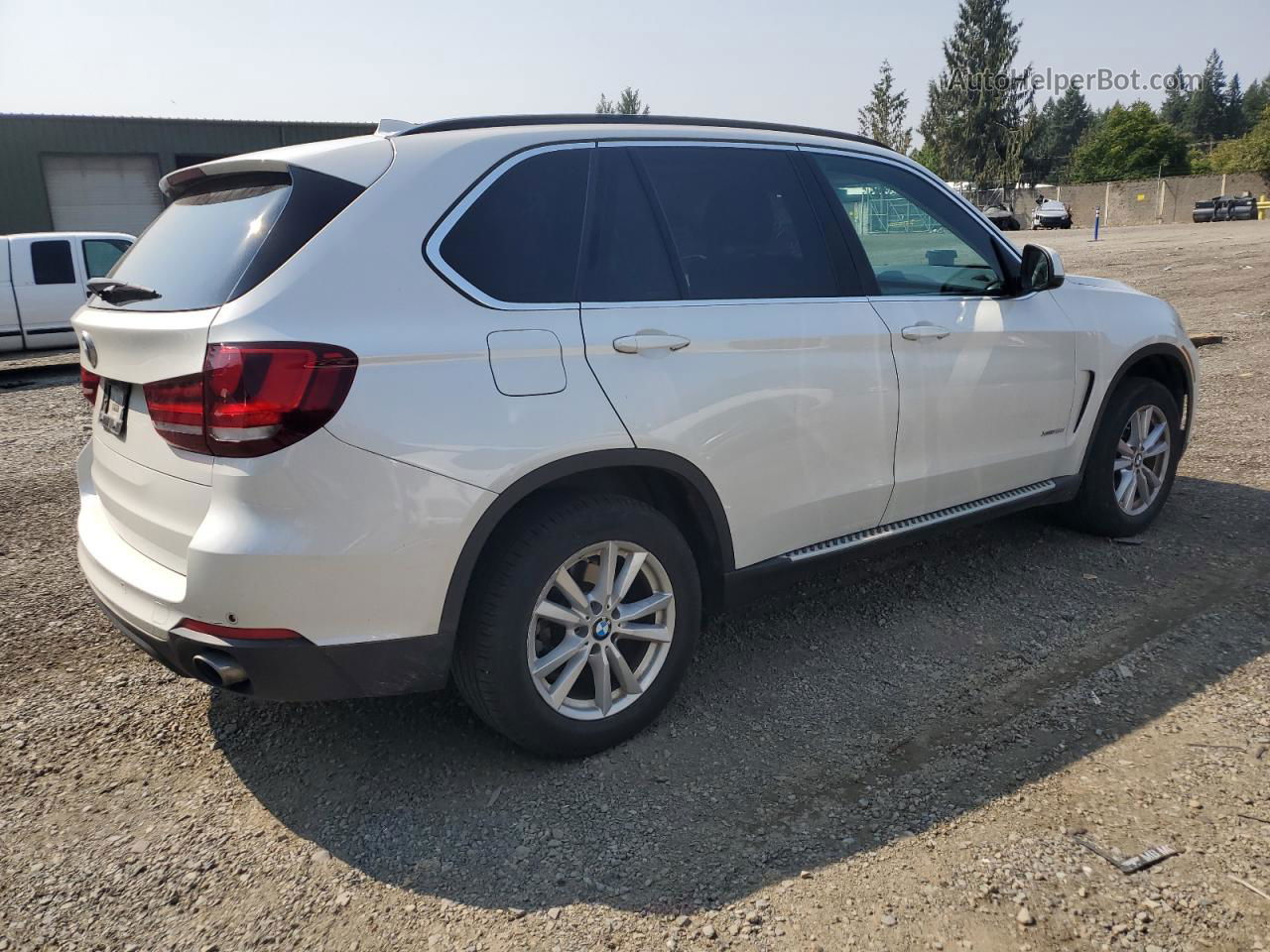 2014 Bmw X5 Xdrive35i White vin: 5UXKR0C55E0H23843